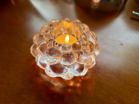 Image 1 of Teelichthalter „Himbeere“ von Crystal Orrefors, entworfen von Anne Nilsson