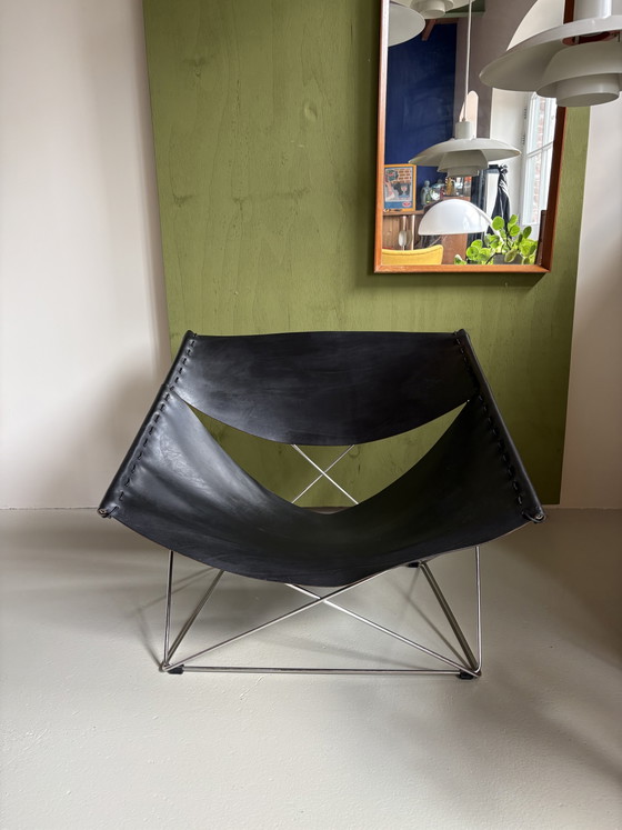 Artifort F675 Butterfly Lounge Chair Pierre Paulin – Poltrone, Leather (photo 11 of 11)