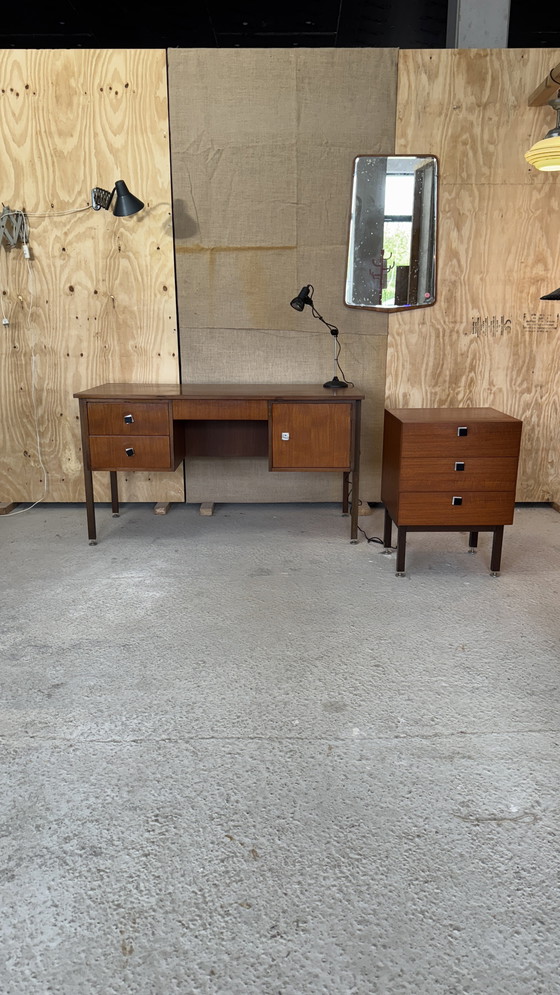 Image 1 of Vintage Freestanding Executive Desk