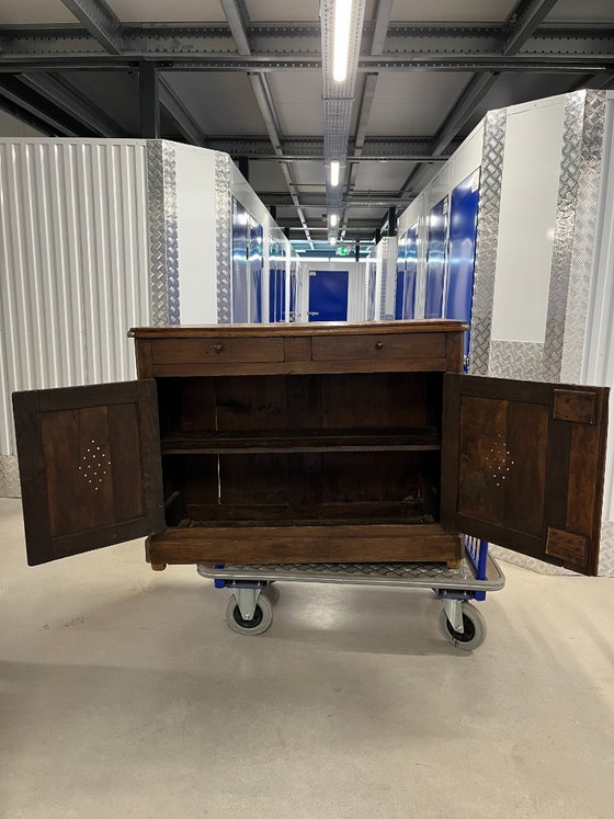 Authentic Cévenol Garde-Manger – Restored French Cabinet – Storage cabinet, Wood (photo 3 of 8)