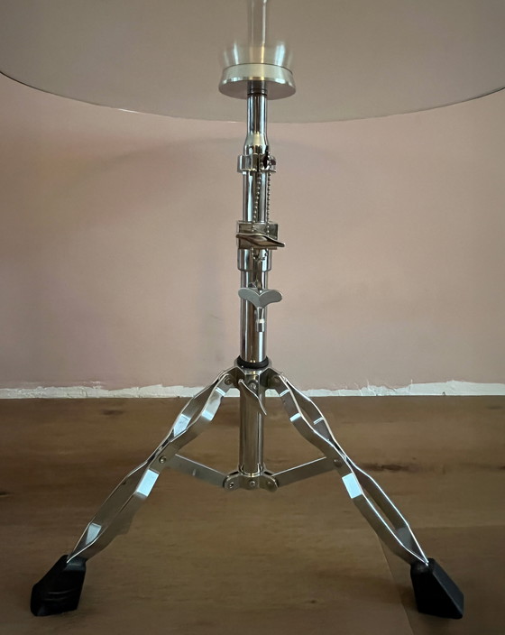 Image 1 of Tavolo a tamburo in vetro 2 pezzi