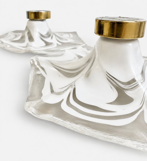 Paire de lampes de plafond/appliques La Murrina