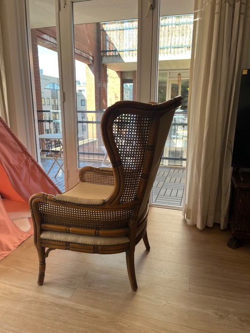 Ear Armchair Vintage Rattan