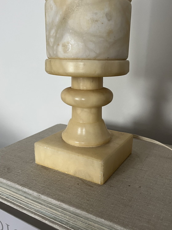 Image 1 of Marble table lamp vintage