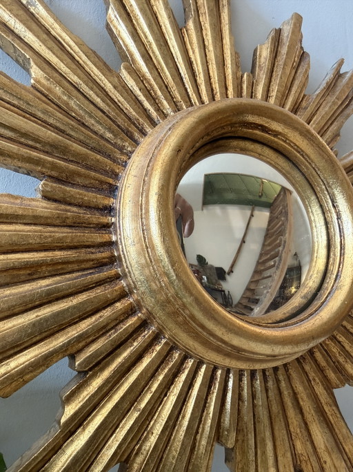 Hollywood Regency Sun Mirror 1970s