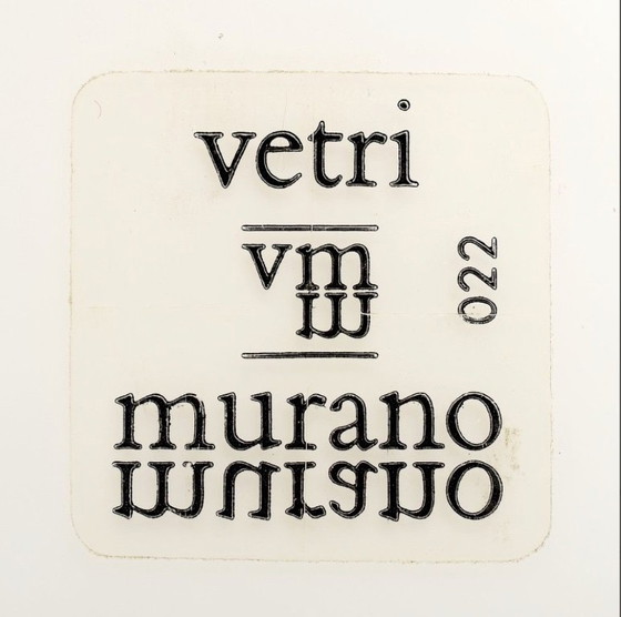 Image 1 of Lampe de table en verre de Murano en forme de crayon, style postmoderne, Formia Murano Italie années 1980