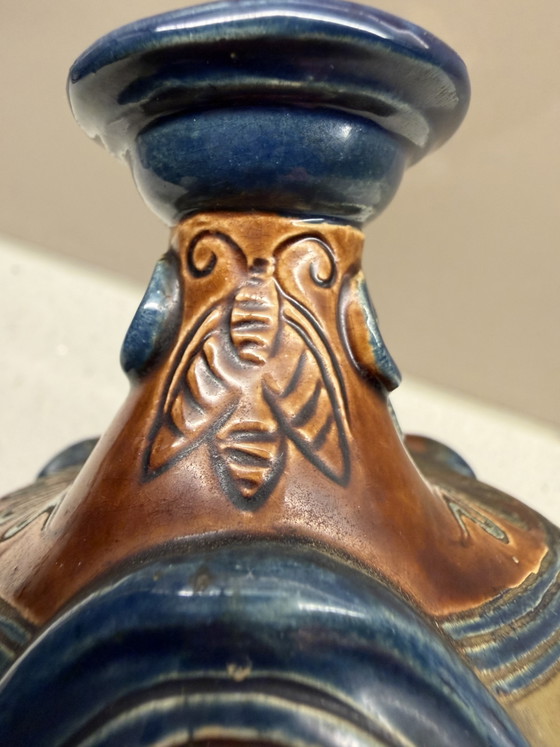 Majolika-Krug im ägyptischen Stil, um 1880. Gerbing & Stephan – Gerbing&Stephan, Dekorative Objekte, Ceramic (photo 15 of 15)