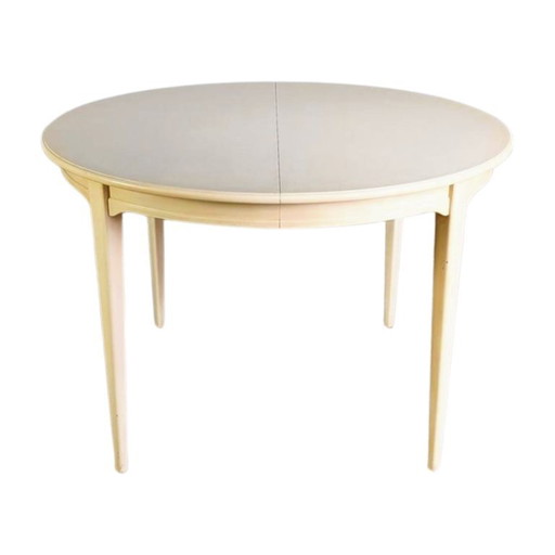 Table de salle à manger vintage Svante Skogh en bois, style scandinave shabby chic