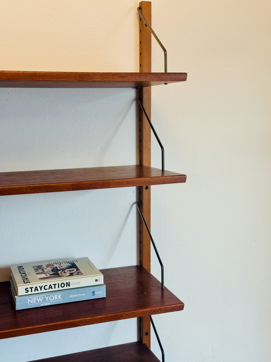 Image 1 of Mueble de pared danés – Muebles HG – Teca – Años 60