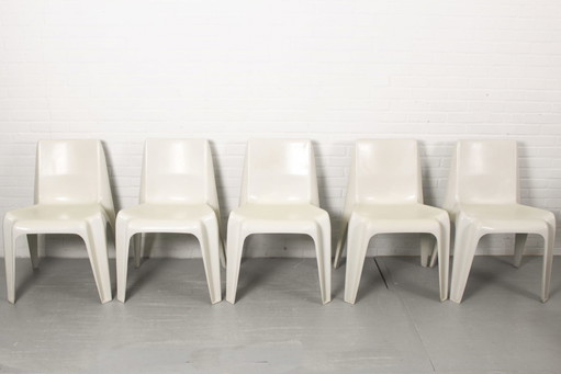 5x Chaise Bofinger BA 1171 par Helmut Bätzner