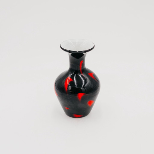 Carlo Moretti Attr. Vintage Collectible Cased Glass Vase from the 1970s