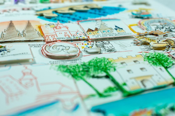 Image 1 of Schlote, Wilhelm - Ratisbona - costruzione 3D - firmato a mano