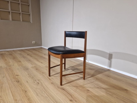 Image 1 of 4X Vintage Ah. Mcintosh 1970 - Chairs - Teak - Leather