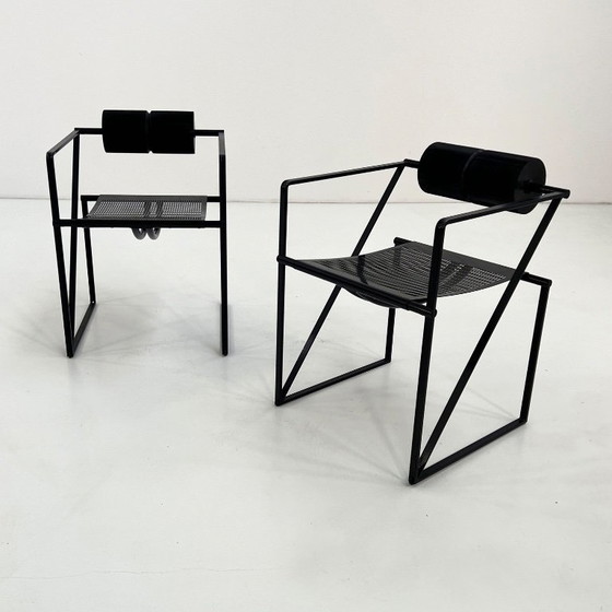 Image 1 of Silla Seconda negra de Mario Botta para Alias, década de 1980.