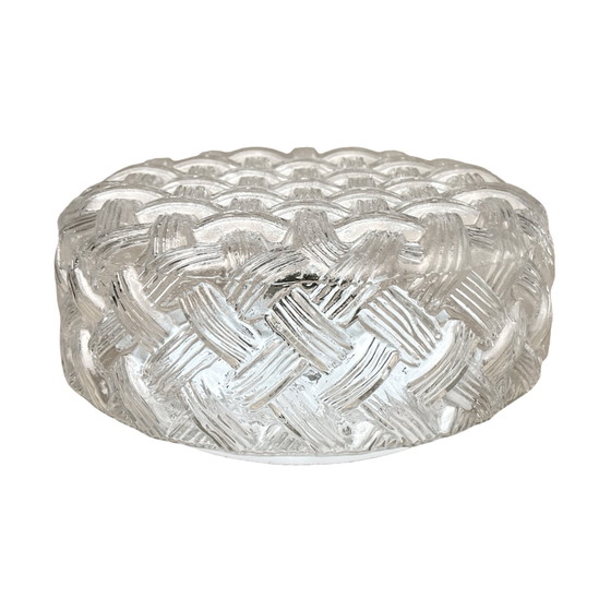 Image 1 of Lampada da soffitto rotonda in vetro, Eickmeier Leuchten, Germania, anni Settanta.