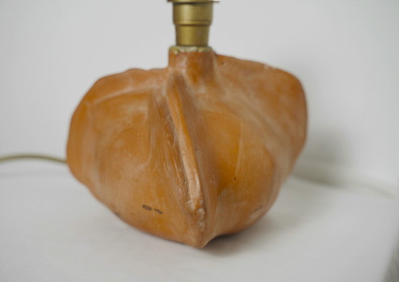 Image 1 of Lámpara de cerámica Tim Orr con base de terracota biomórfica, lámpara de mesa orgánica escultural