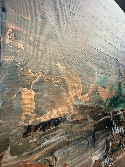 Bronze en mouvement, hors cadre, possible – schilderijen tekeningen, Canvas (photo 2 of 6)