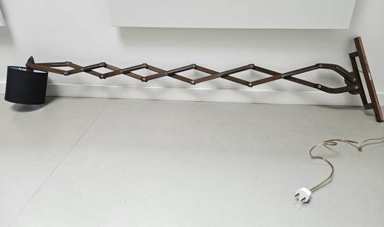 Lampada a forbice Zweers in legno anni '60 155 cm – Applique, Wood (photo 9 of 14)