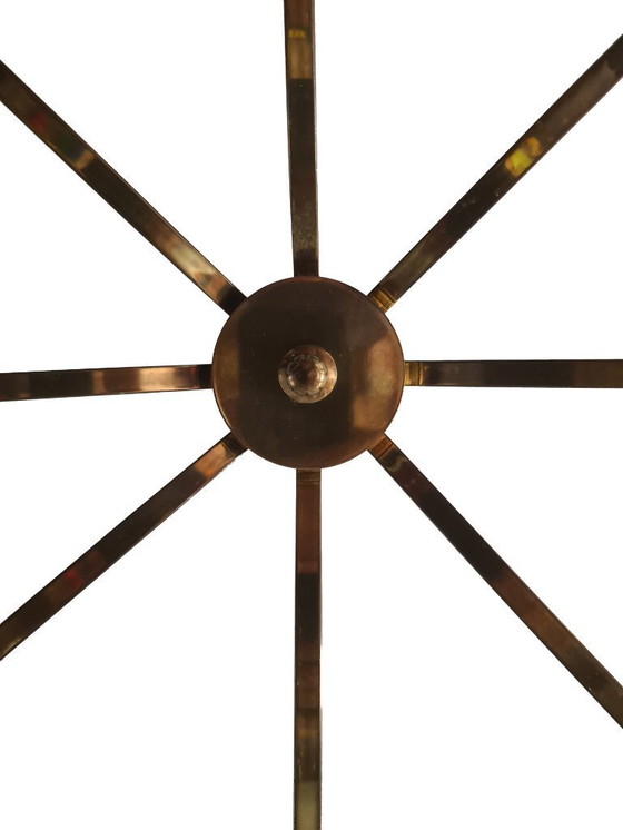 Image 1 of Impressionante lampada a sospensione vintage - Anni '40 - '50 - Ottone - Germania -.