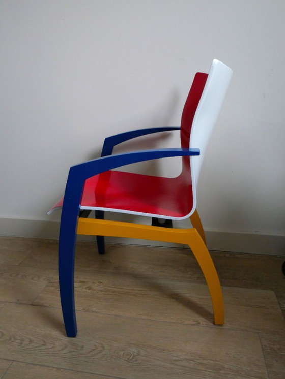 Image 1 of Sedia da pranzo Leolux Camarilla ispirata a "Mondriaan".