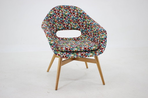 1960s Miroslav Navratil Shell Lounge Chair, Czechoslovakia