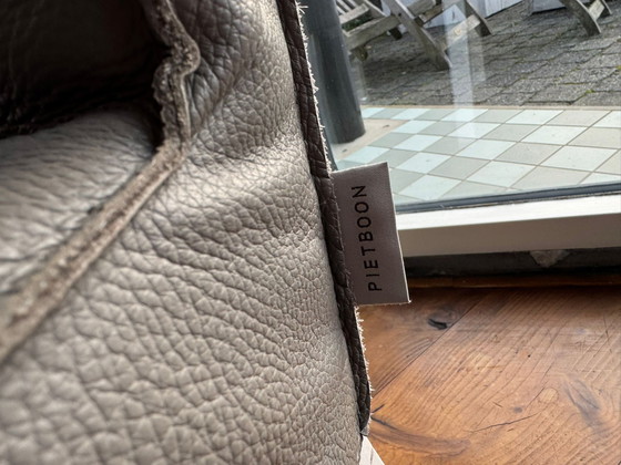 Image 1 of 6 sedie da pranzo Piet Boon SAAR tortora/grigio con gambe bianche