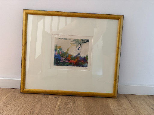 Muriel Gire – Diptych / Pendant – Hand-Signed and Numbered Print – Professionally Framed – lithos zeefdrukken, Paper