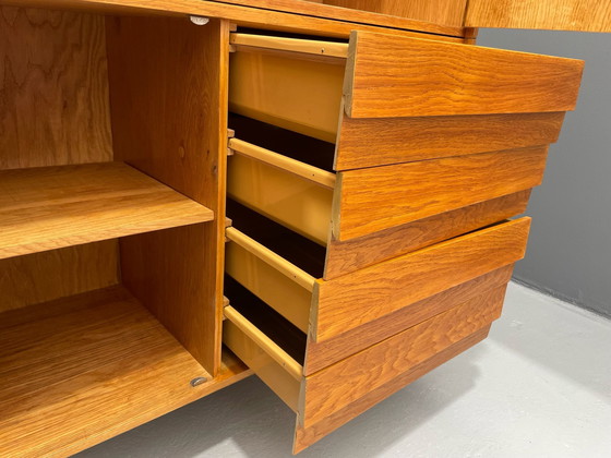 Image 1 of U-450 kast in eiken van Jiří Jiroutek voor Interiér Praha, Tsjecho-Slowakije, jaren 1960