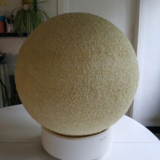 Image 1 of Vintage Space Age Granulaat Hanglamp – Ø42 cm – Jaren 70 Globe Hanglamp