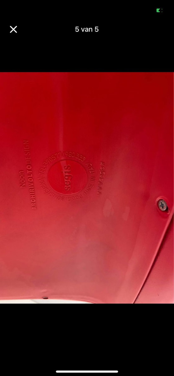 Image 1 of Segis Noon Barhocker, verstellbar, rot