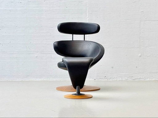 Fauteuil Peel en cuir de Olav Eldøy pour Varier (Stokke)
