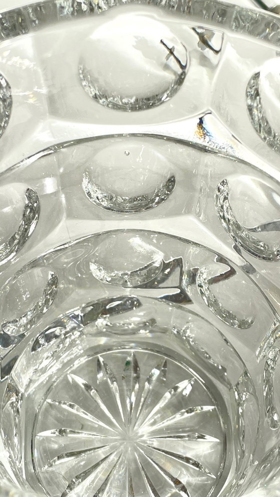 Image 1 of SEAU à Glace Cristal Ciselé et PINCE Vintage