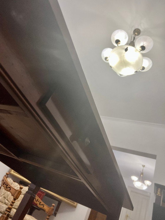 Image 1 of Gründerzeit-style dining table from the 1960s, made of solid cherry wood, Mid Century, excellent condition