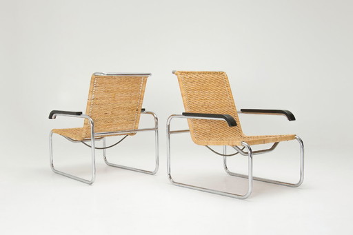 Set of 2 B35 Armchairs - Thonet - Marcel Breuer
