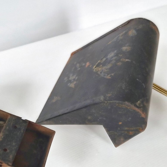 Image 1 of Pair of vintage 1950s wall sconces to be restored, signed M.D. DLG Pierre Guariche