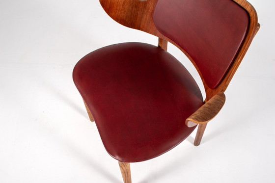 Image 1 of Model 107 Eiken & Teakhouten Fauteuil van Hans Olsen