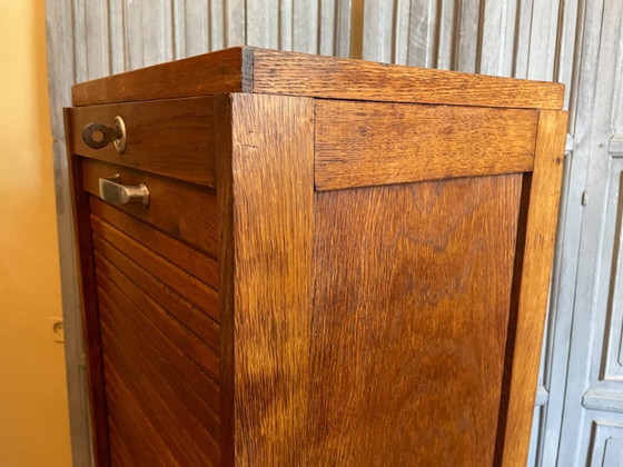 Image 1 of Armoire à volet roulant, classeur, meuble à musique, français