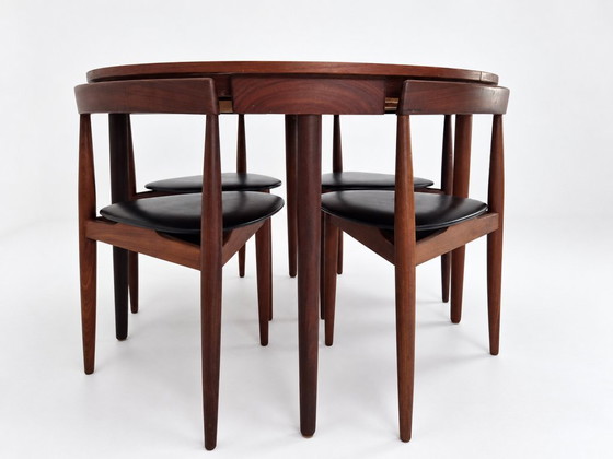 Salles à manger complètes Roundette en teck extensible par Hans Olsen pour Frem Røjle, Danemark années 1960 (photo 23 of 37)