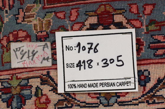 Image 1 of Alfombra persa Kirman 4,18 x 3,05 Alfombra oriental fina n.º 1076