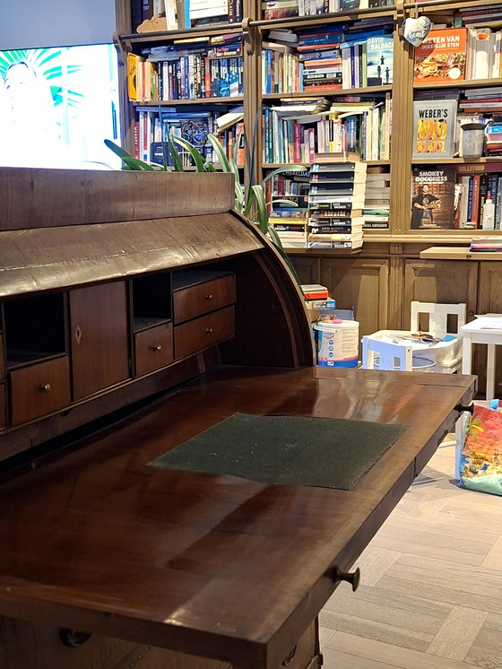 Image 1 of Secreter de madera con 3 cajones, 51x115x105