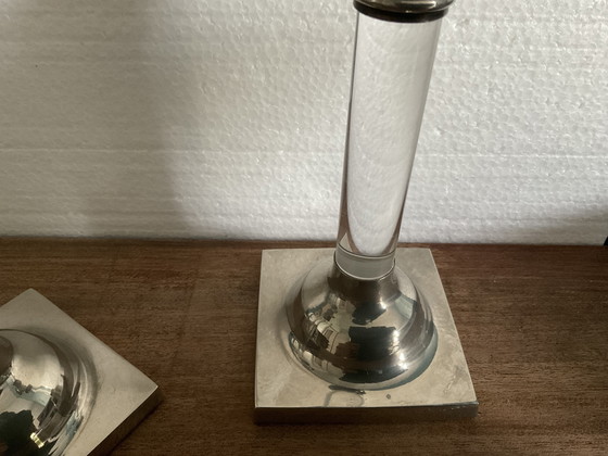 Image 1 of Set aus 3 modernistischen Kerzenleuchtern aus den 1970er Jahren