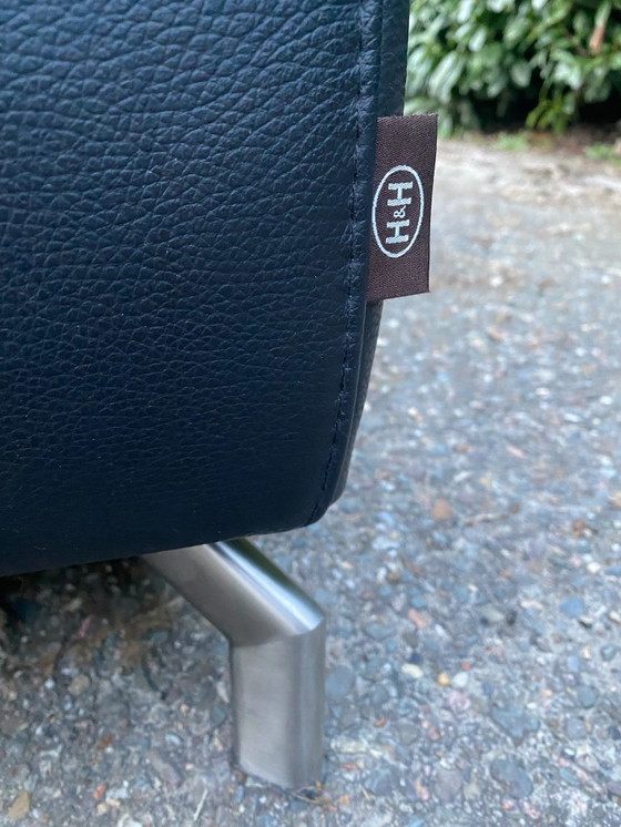 Image 1 of Henders & Hazel Black Corner Sofa – Premium European Comfort – Genuine Leather – Free Delivery