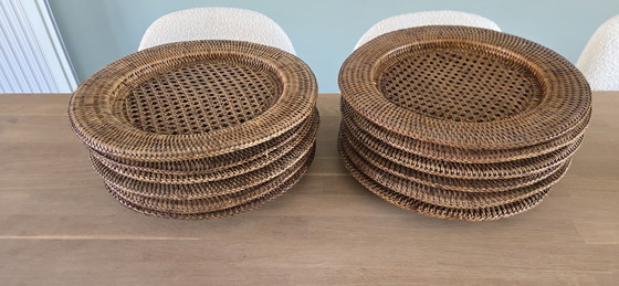 Image 1 of Sottopiatto (12) - Piatti molto grandi - Rattan