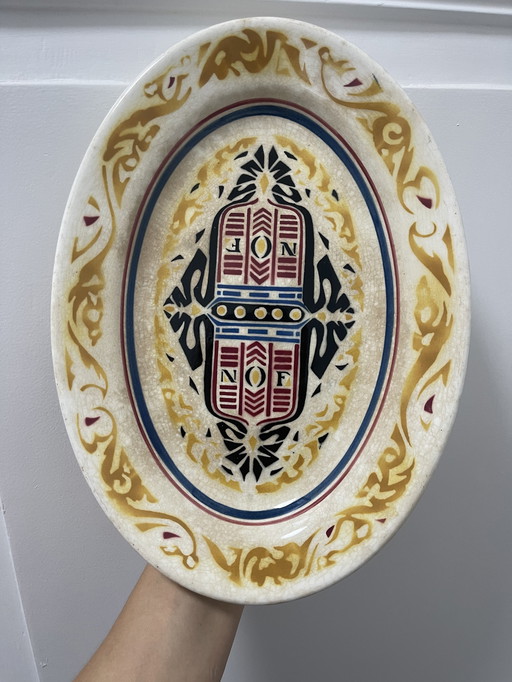 Plate/bowl Petrus Regout & Co oil factories Calvé Delft