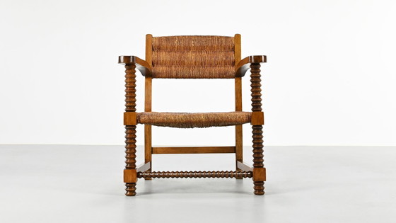 Image 1 of Coppia di poltrone francesi a cavatappi, Francia, anni '40