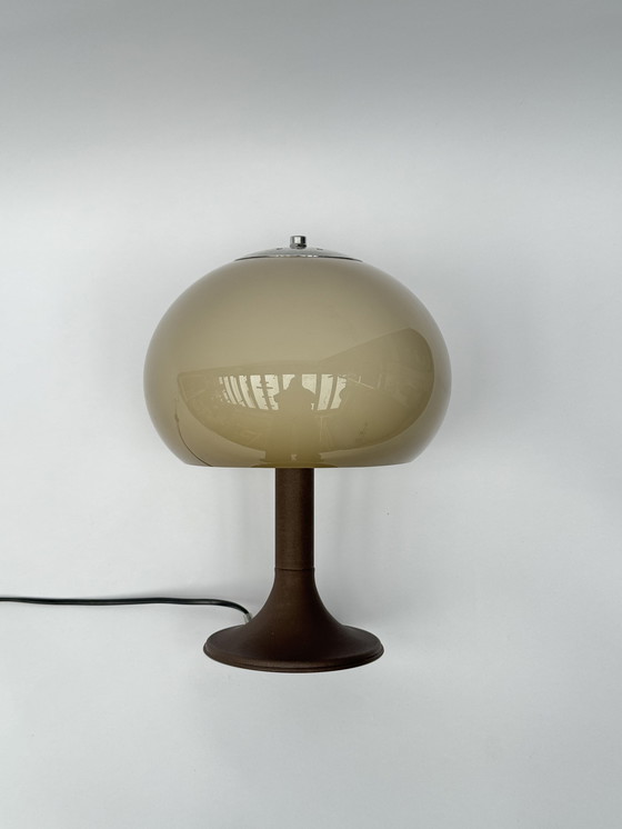 Image 1 of Vintage Space Age Mushroom Table Lamp | 1970s Dutch Design