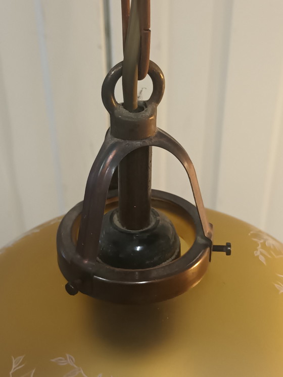 Koppel Vintage Hanglamp Met Kralen – Hanglampen, Copper, Glass (photo 6 of 15)