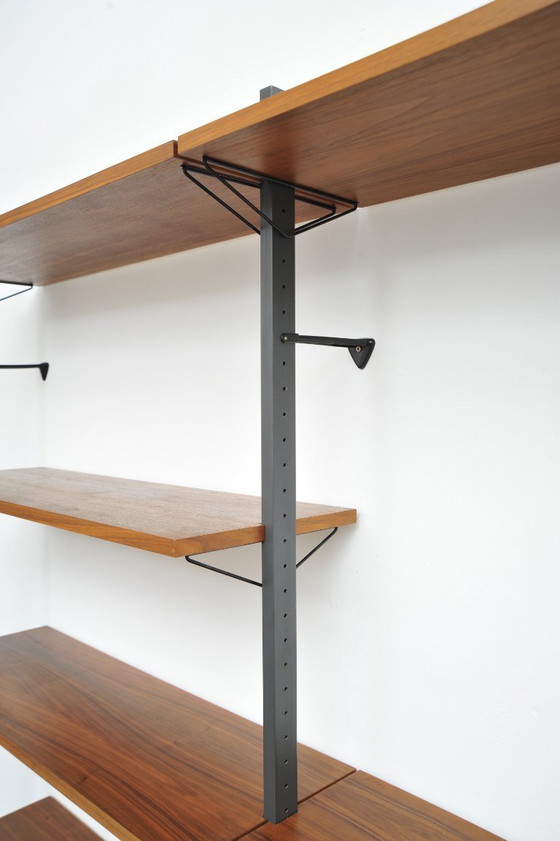 Image 1 of Walnut shelving system by Pira (1960s)