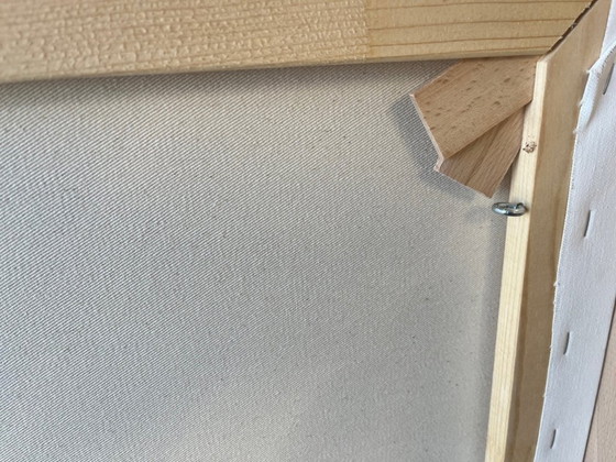 Image 1 of Landscape Complementary 4, unique painting, hand-painted single piece, 69 x 53 cm, with frame