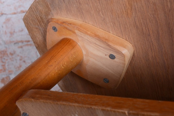 Restored Mid-Century Small Wooden Table, by Český Nábytek-NP Jičín, Czech, 1950s – Side tables (photo 5 of 8)